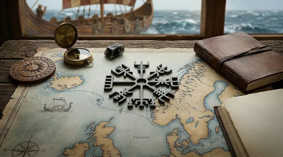 Vegvisir: significado del símbolo de la brújula vikinga