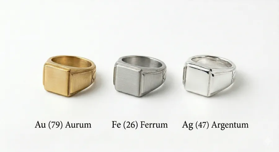Laton vs acero inoxidable vs plata 925: comparacion honesta para joyas