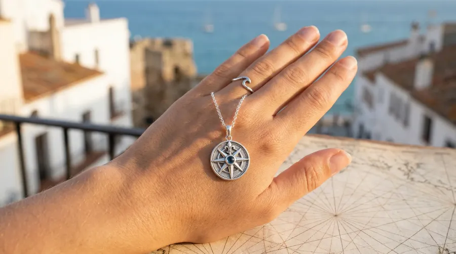 Rosa de los vientos en joyeria: significado, historia y el simbolo de encontrar tu camino
