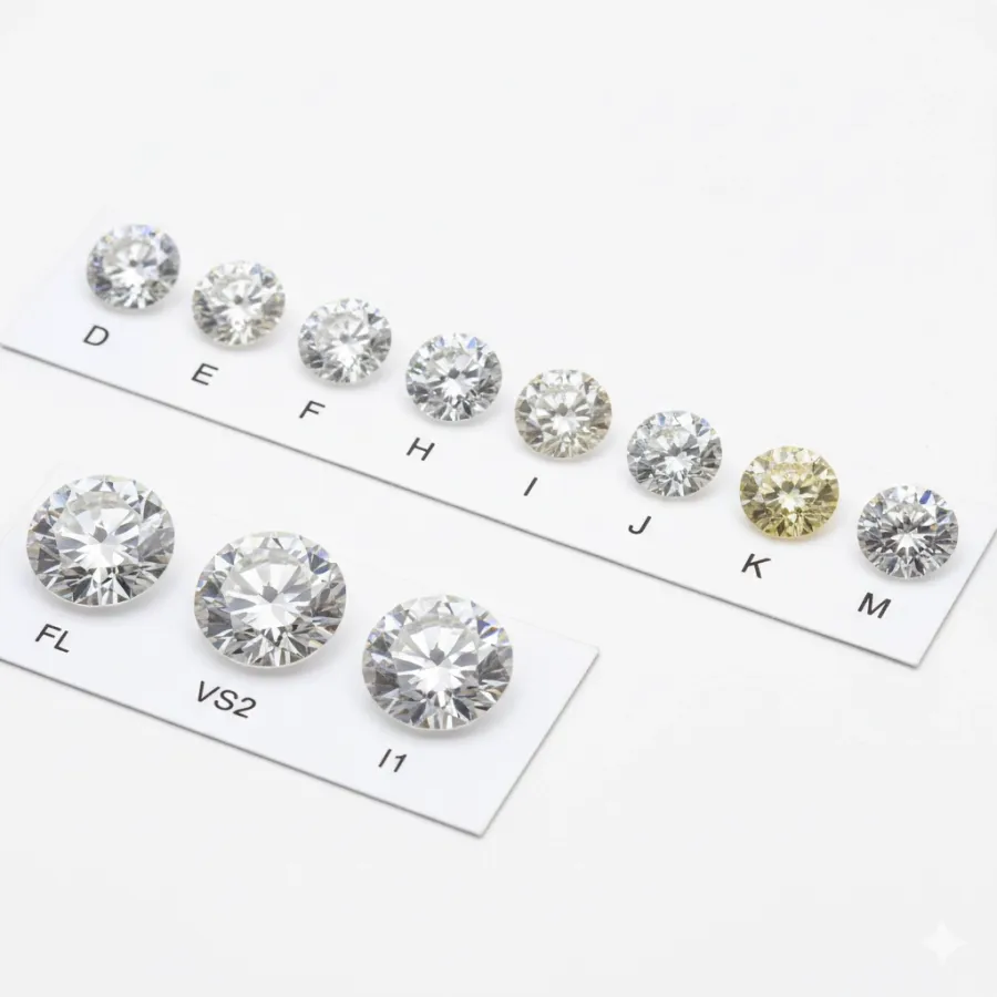 Color y Pureza de los Diamantes: Guía Completa de Escalas y Evaluación de Calidad
