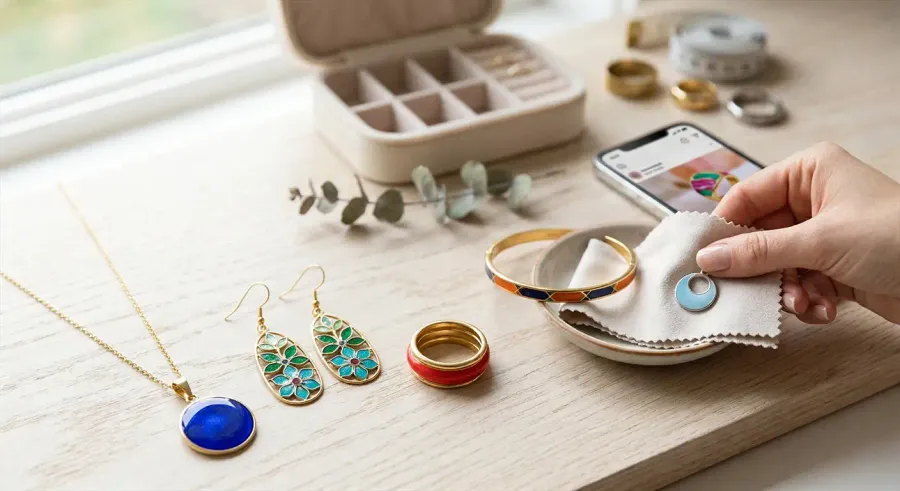 Joyería con esmalte: guía completa de estilos, cuidado y elección