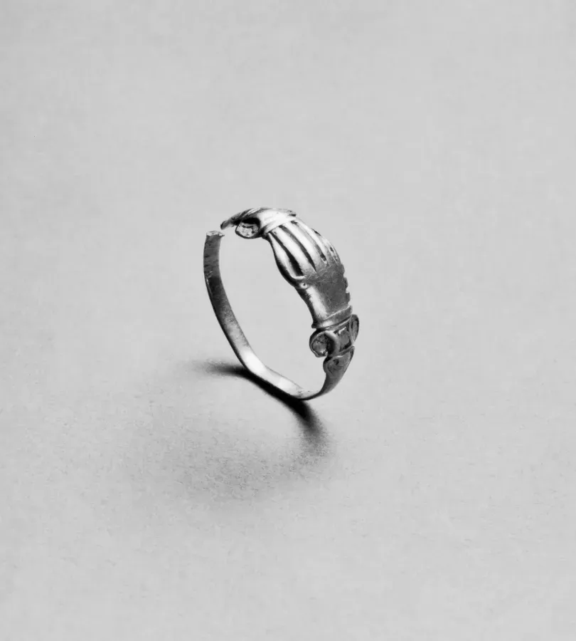 Anillo europeo fede con dos manos derechas entrelazadas, Renacimiento