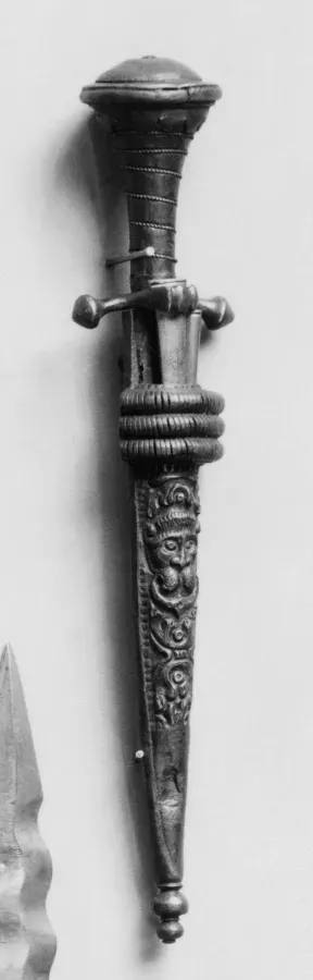 Daga alemana de Landsknecht con vaina, siglo XVI, Walters Art Museum