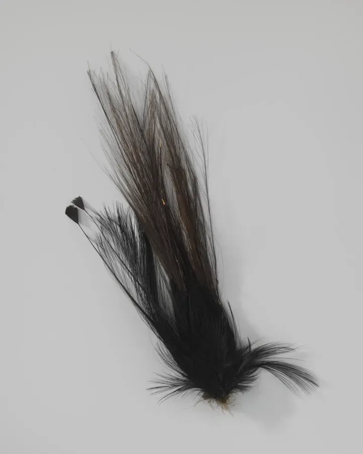 Aigrette eduardiana con plumas de garza, hacia 1900