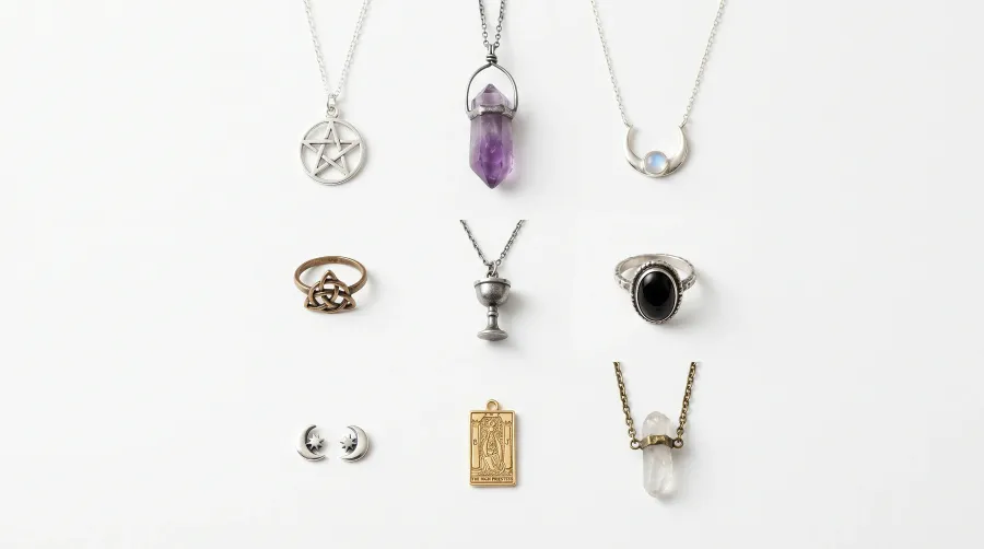 Joyas de brujas: guía completa de símbolos ocultos, estética Wicca y colecciones mágicas