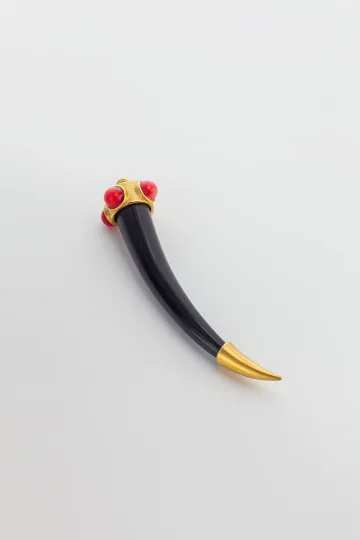 COLGANTE CUERNO ITALIANO NEGRO 3
