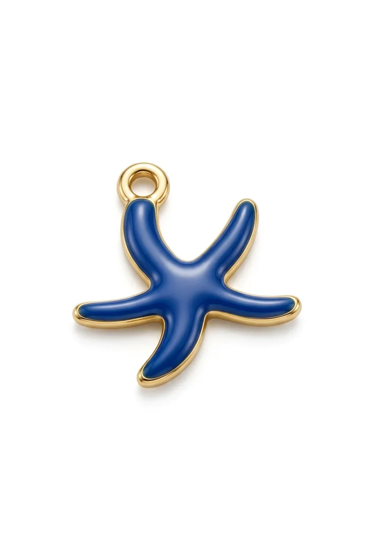 КУЛОН МИНИ МОРСКАЯ ЗВЕЗДА СИНИЙ
