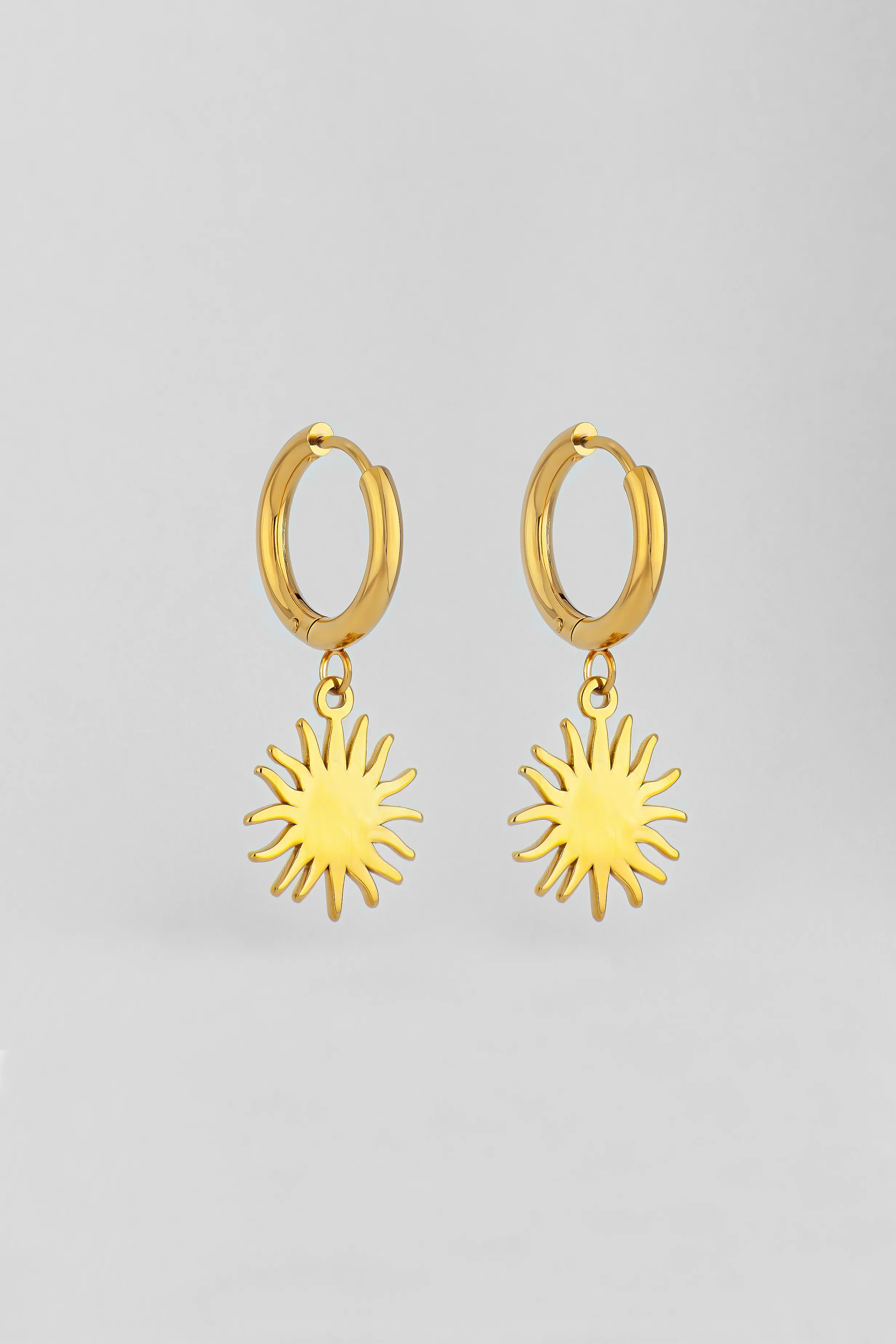 PENDIENTES AROS CON SOL