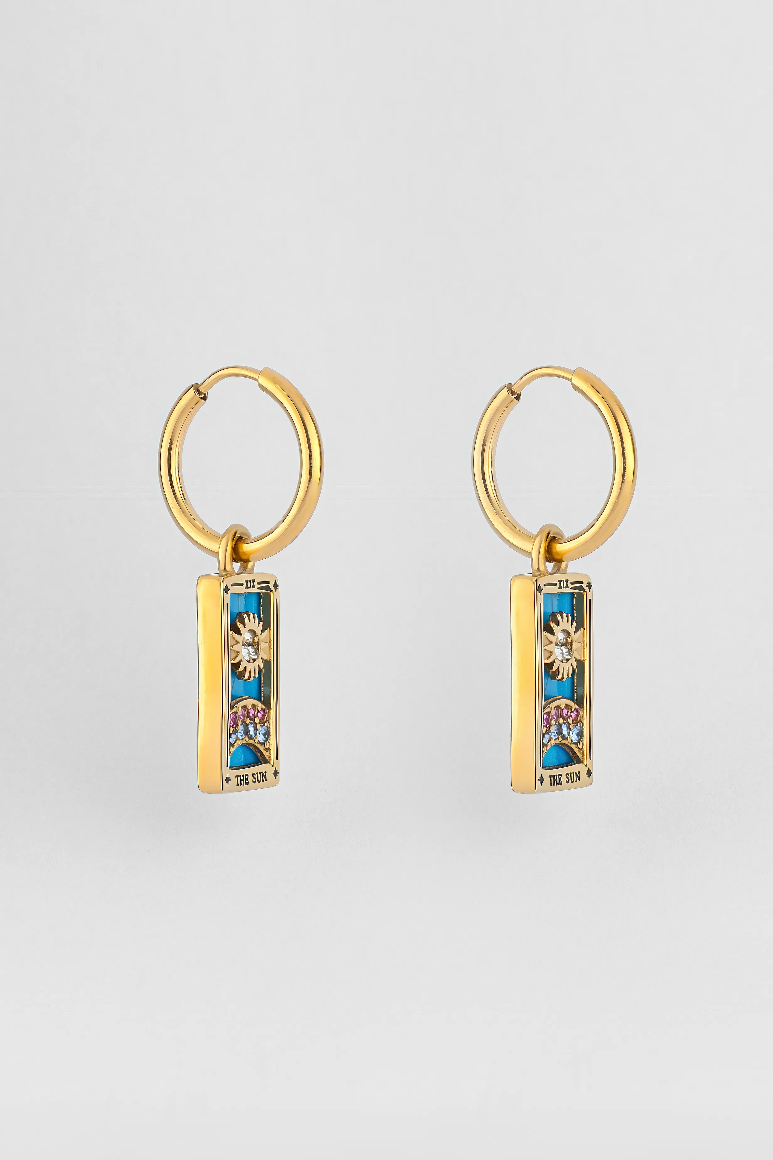 PENDIENTES AROS TAROT EL SOL