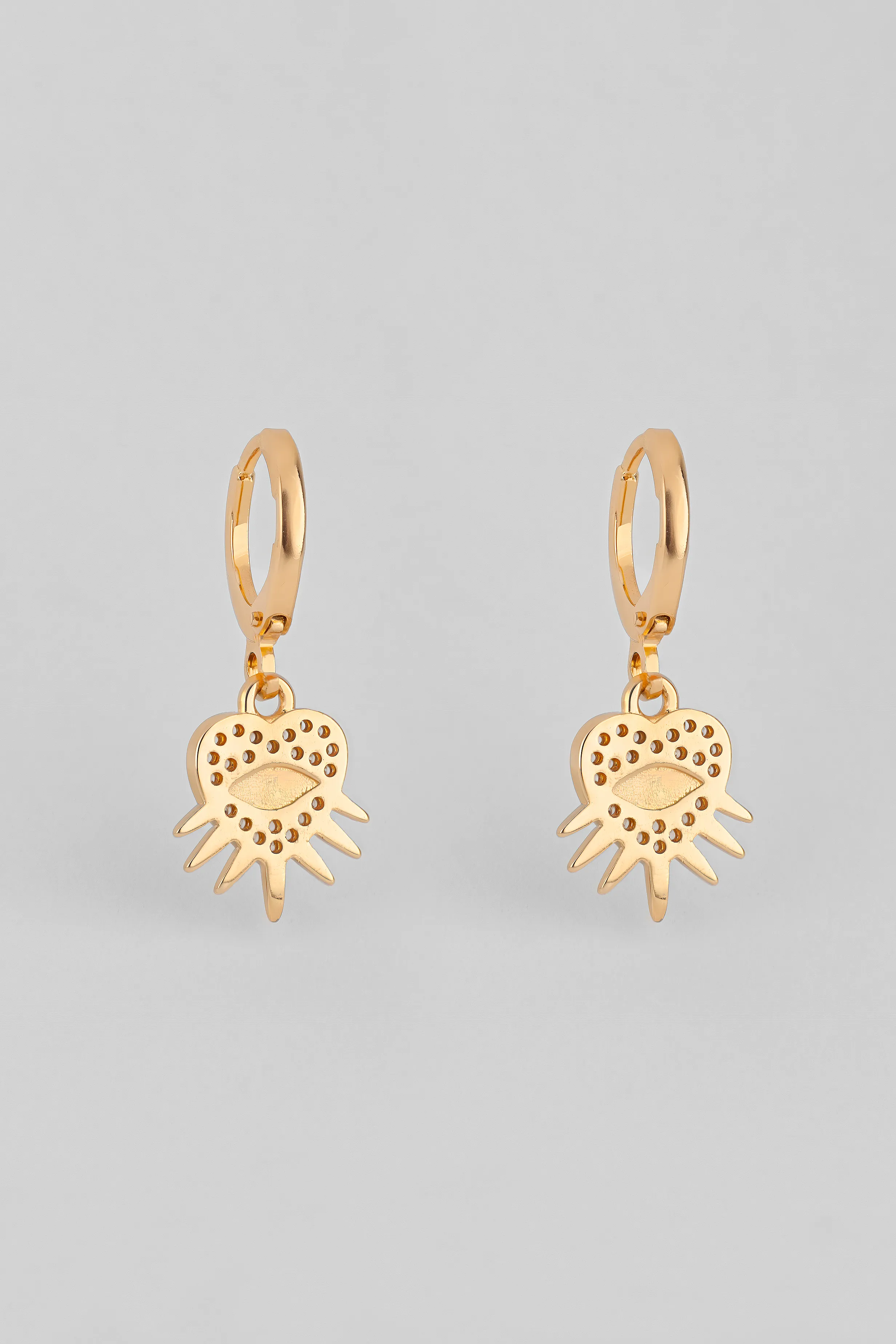 PENDIENTES CORAZÓN OJO TURCO