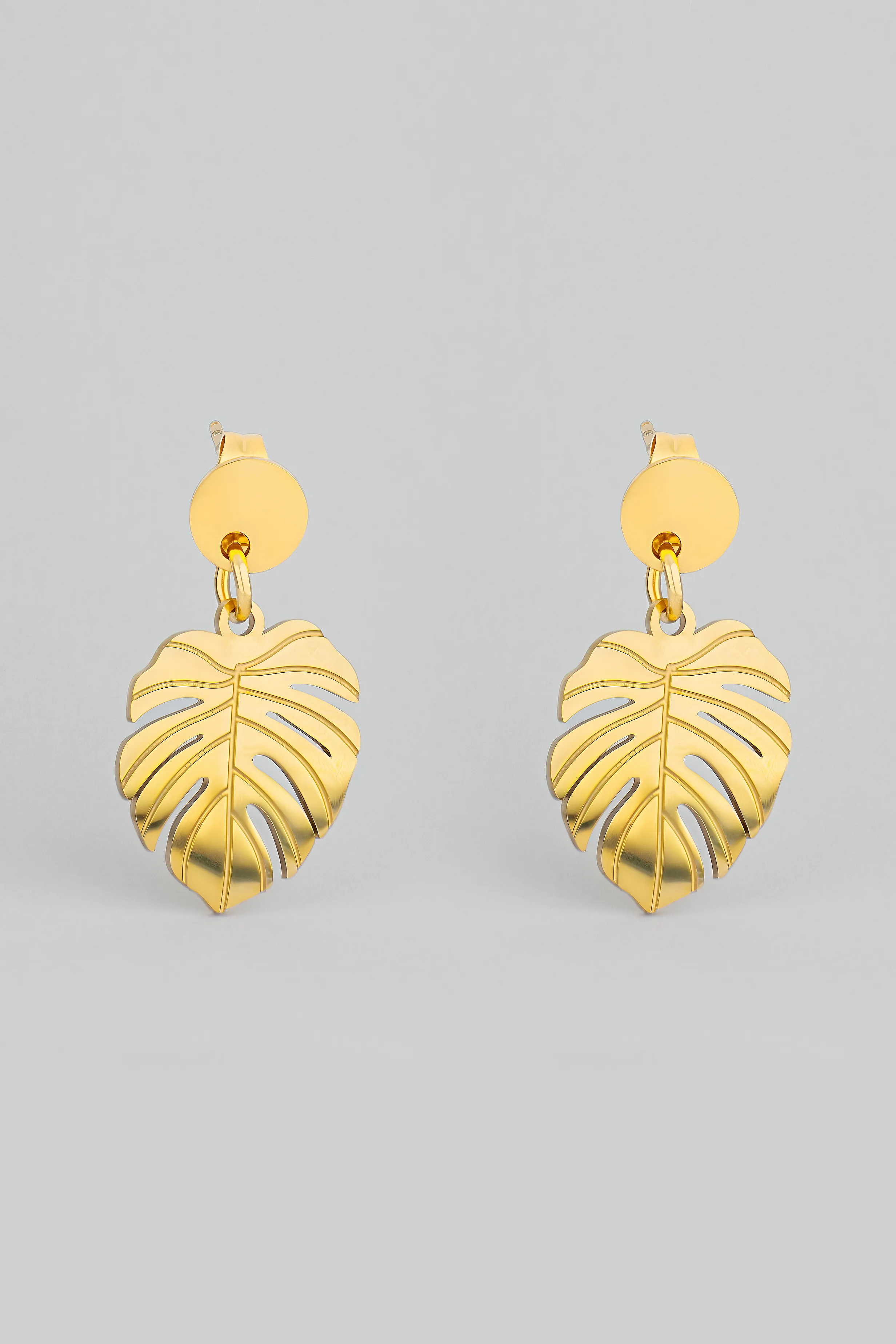 PENDIENTES HOJA MONSTERA